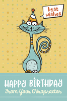 Happy Birthday from your Chiropractor - Best Wishes (cat) | Koren ...